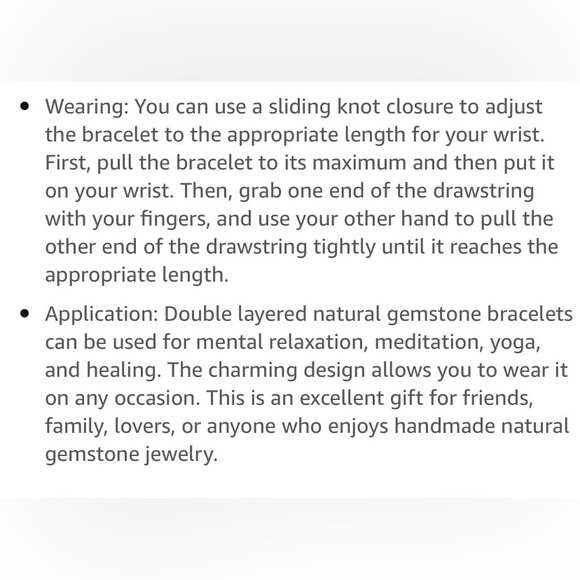 Turquoise Double Row Adjustable Chakra Healing Bracelet - Picture 8 of 9